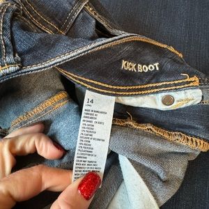 American eagle boot cut jeans- dark denium